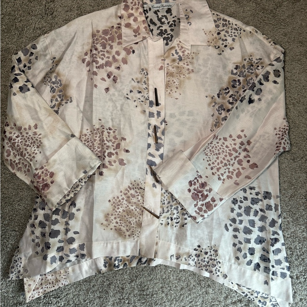 Courtney Washington Animal Print Blouse